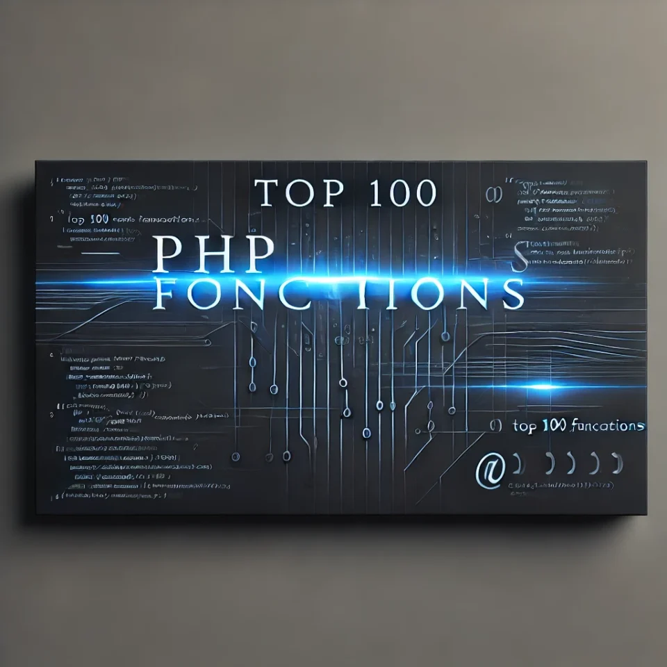 Top 100 PHP functions