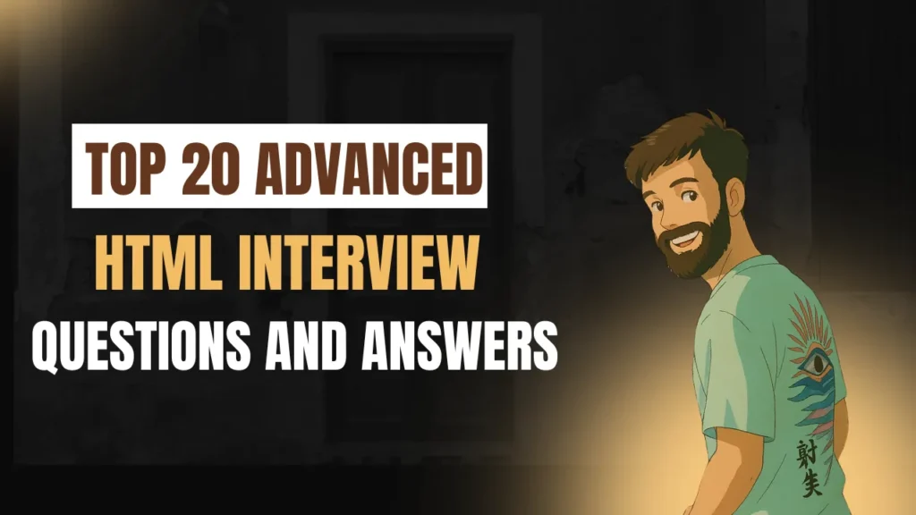 Top 20 Advanced HTML Interview Questions and Answers